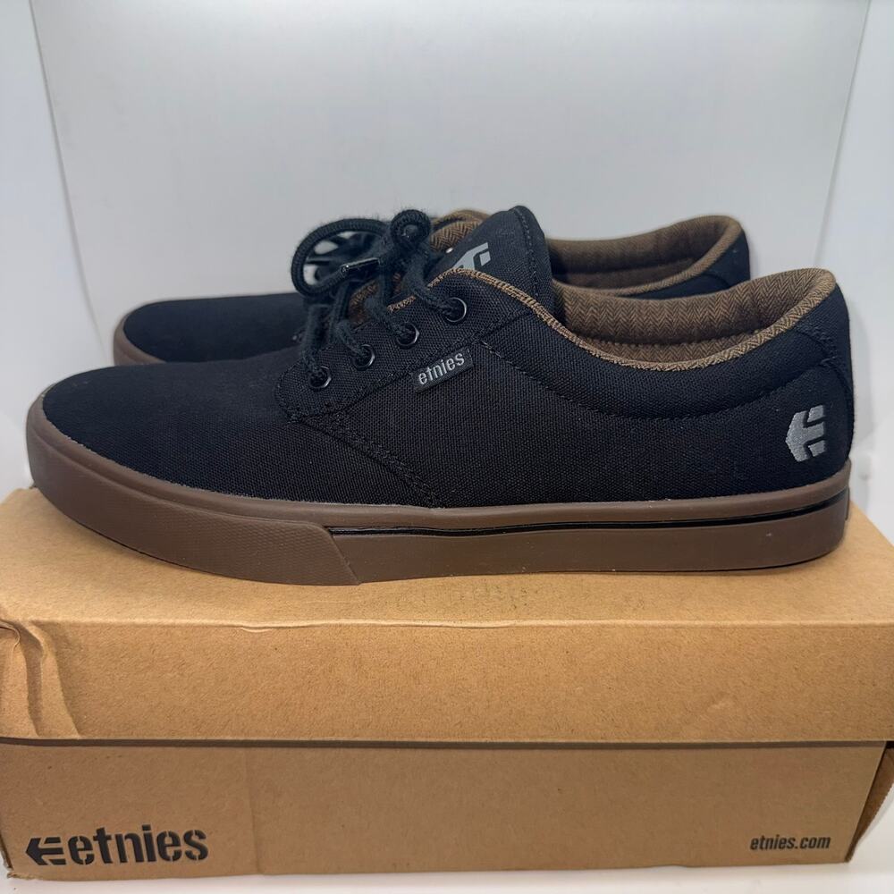 Etnies Jameson 2 Eco Skate Sneakers Shoes Men's Size US 10 Black Low Top Lace-Up